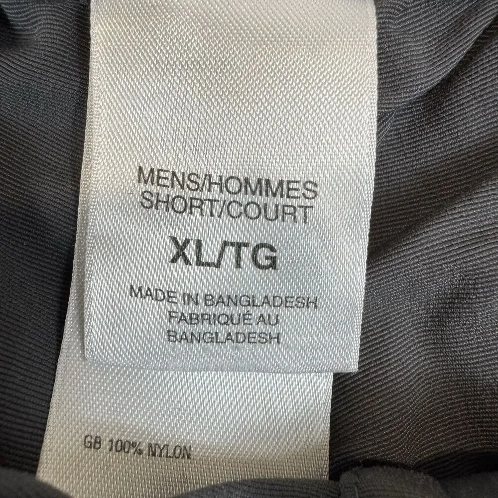 The North Face Mens XL Long Grey Convertible Zip Off Hiking Cargo Pants Nylon